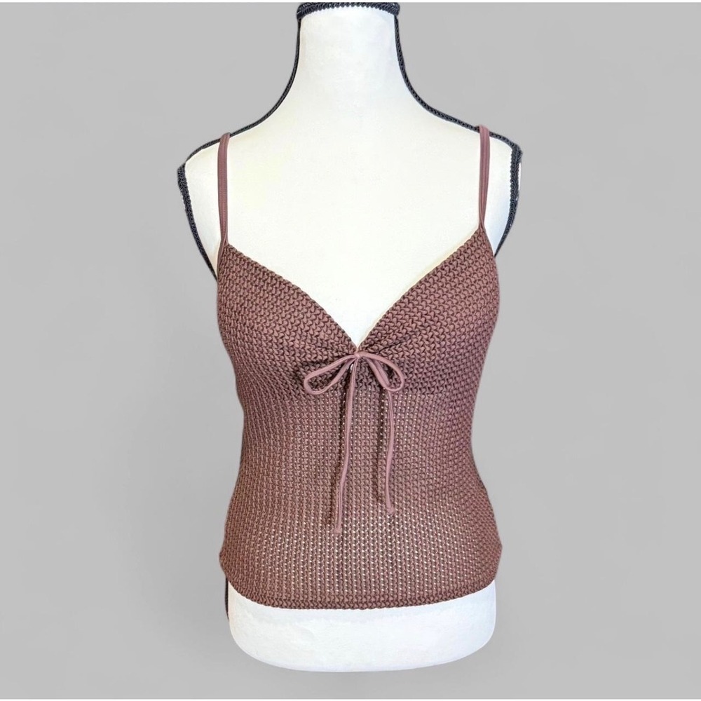 2007 Brown‎ Crochet Victoria's Secret Swim Top
